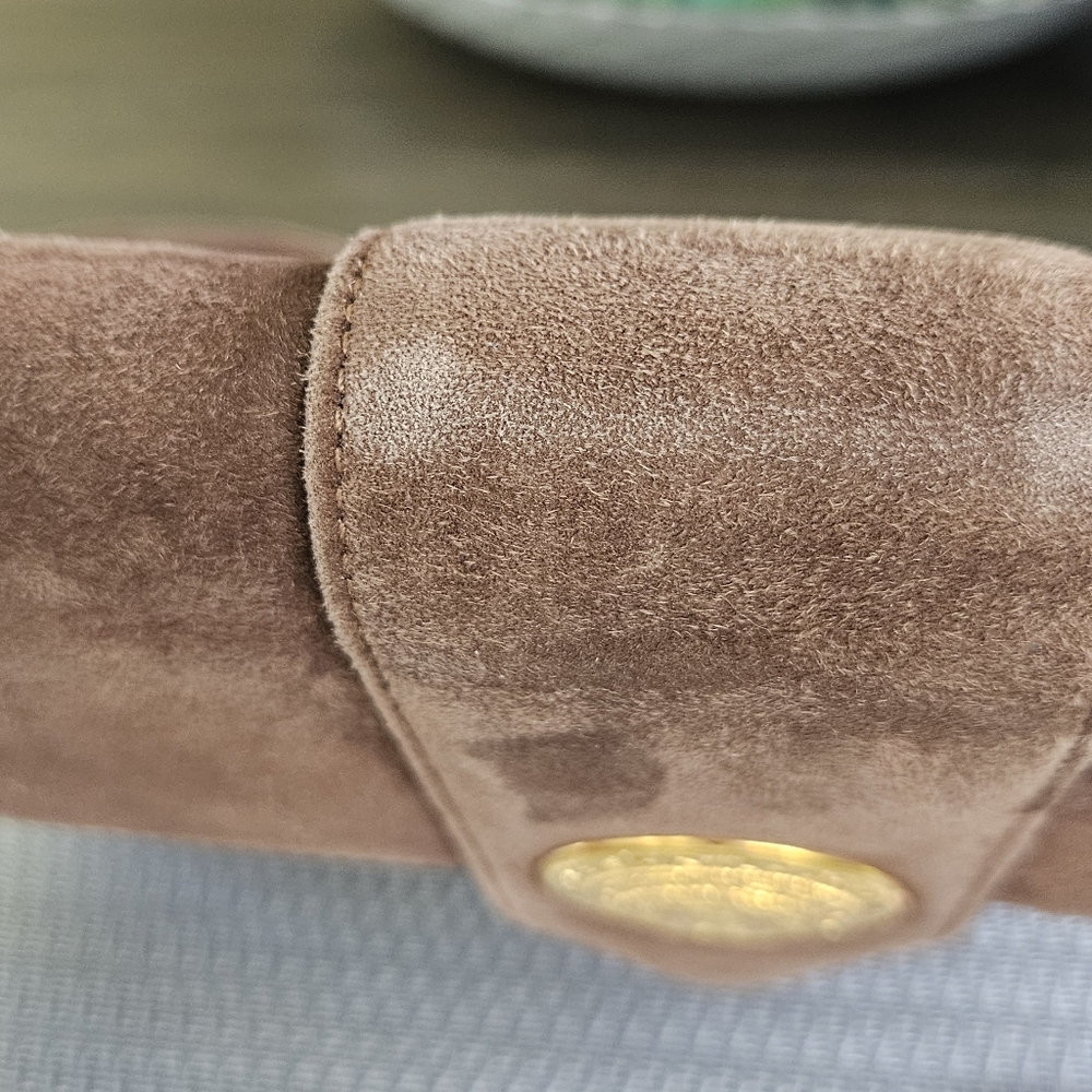 YSL Vintage Brown Suede Shoulder Bag - Picture 2 of 15